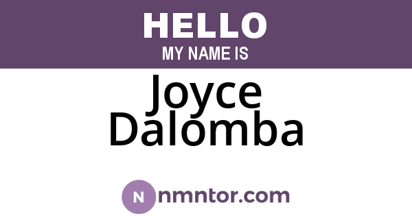 Joyce Dalomba