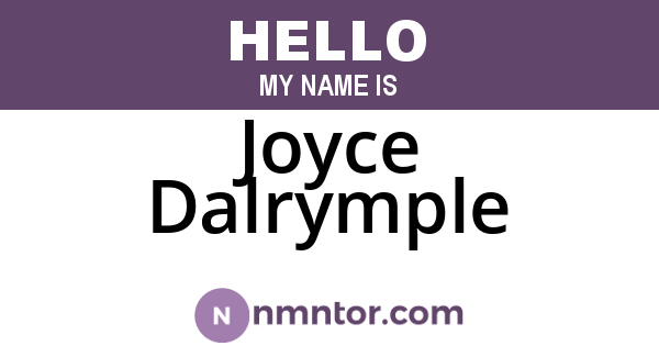 Joyce Dalrymple