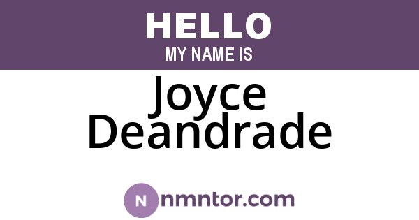 Joyce Deandrade