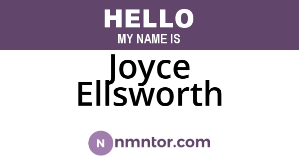 Joyce Ellsworth