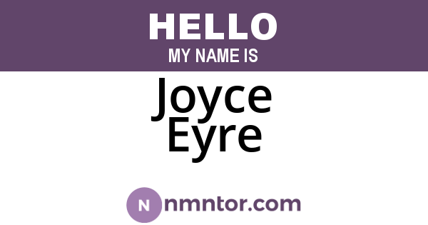 Joyce Eyre