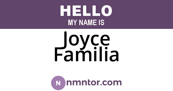 Joyce Familia