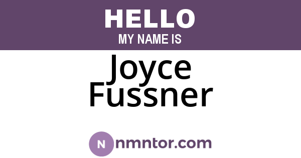Joyce Fussner