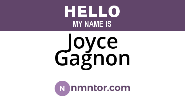 Joyce Gagnon