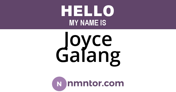 Joyce Galang