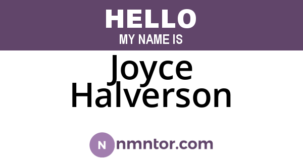 Joyce Halverson