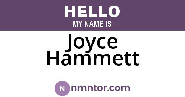 Joyce Hammett
