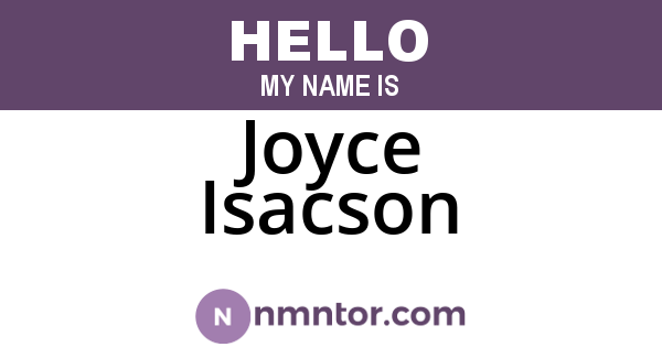 Joyce Isacson
