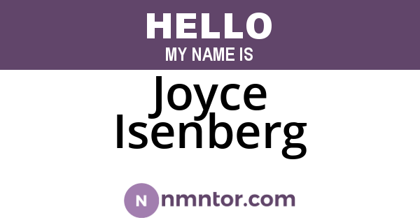 Joyce Isenberg