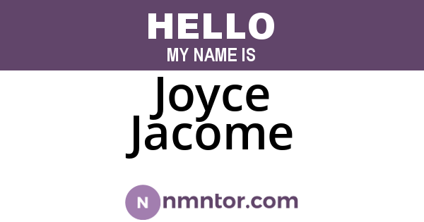 Joyce Jacome