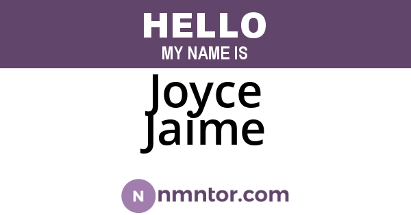 Joyce Jaime