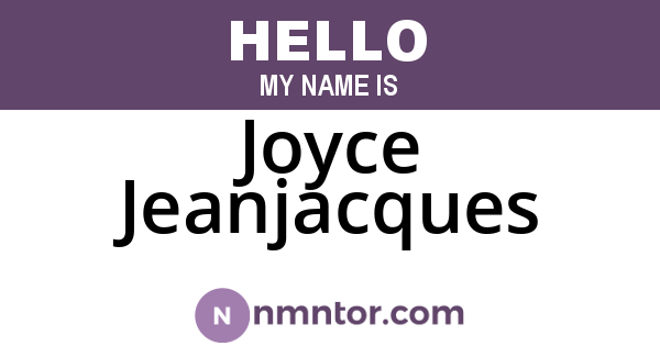 Joyce Jeanjacques