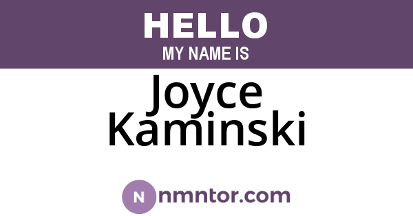 Joyce Kaminski
