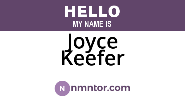 Joyce Keefer