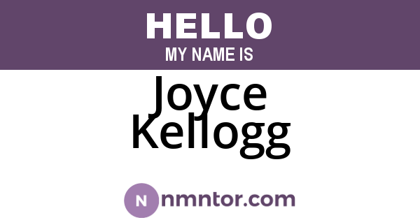 Joyce Kellogg