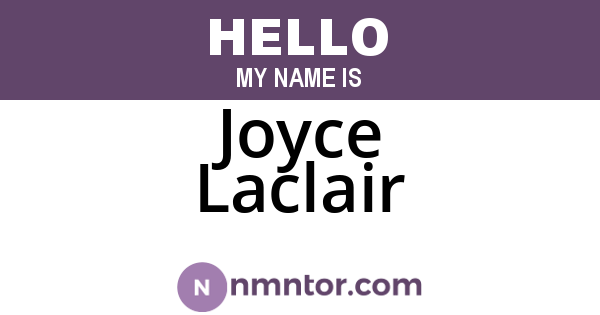 Joyce Laclair