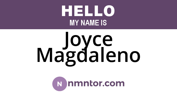 Joyce Magdaleno