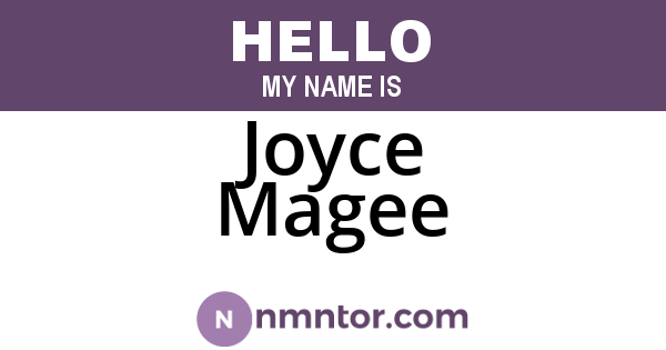Joyce Magee