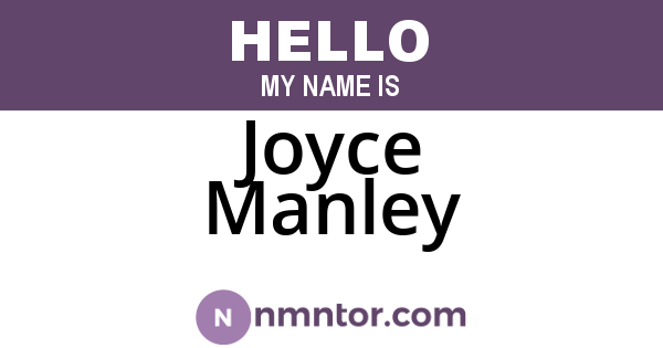 Joyce Manley