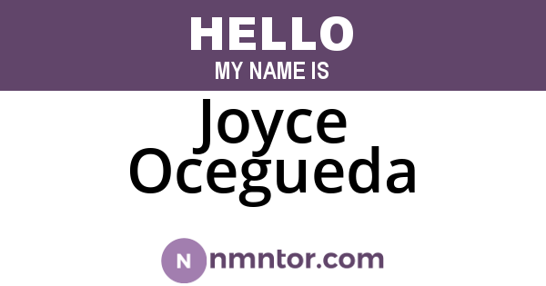 Joyce Ocegueda