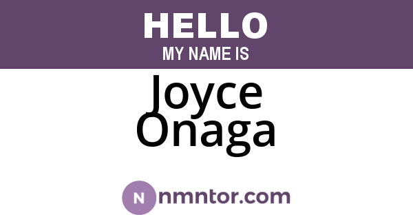 Joyce Onaga