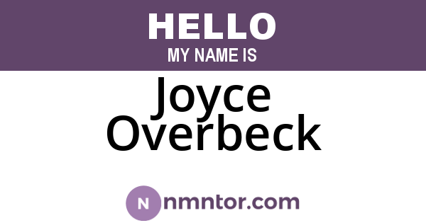 Joyce Overbeck