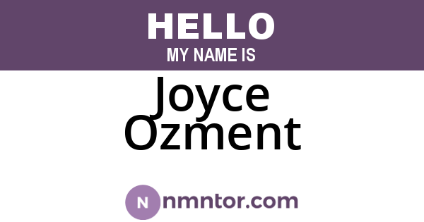 Joyce Ozment