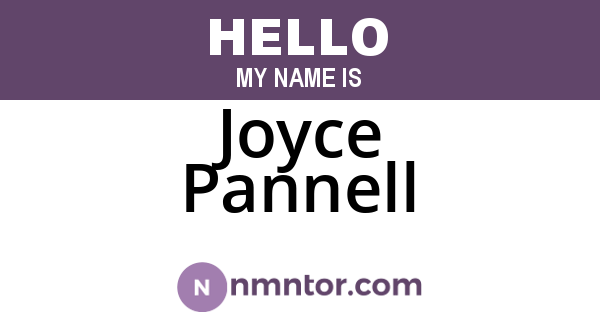Joyce Pannell