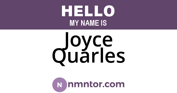 Joyce Quarles