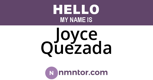 Joyce Quezada
