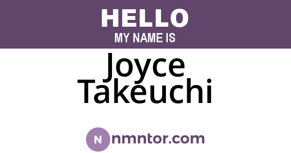 Joyce Takeuchi