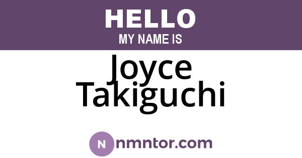 Joyce Takiguchi