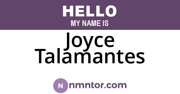 Joyce Talamantes