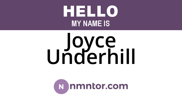 Joyce Underhill