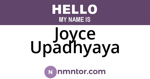Joyce Upadhyaya