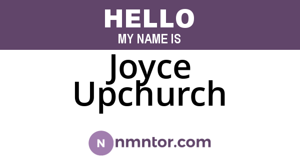 Joyce Upchurch