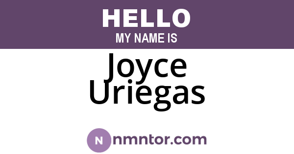 Joyce Uriegas