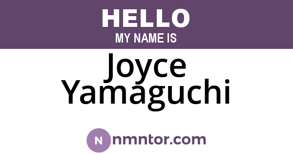 Joyce Yamaguchi
