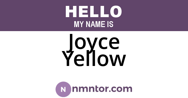 Joyce Yellow