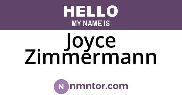 Joyce Zimmermann