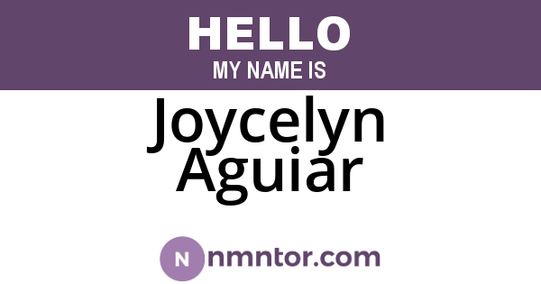 Joycelyn Aguiar