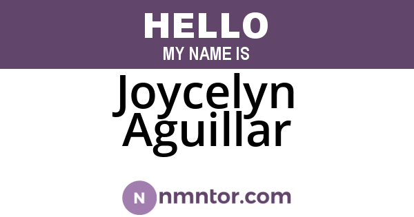 Joycelyn Aguillar