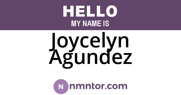 Joycelyn Agundez