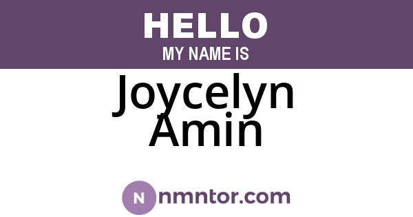 Joycelyn Amin