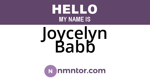 Joycelyn Babb