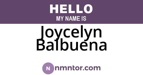 Joycelyn Balbuena