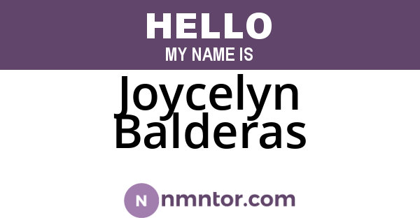 Joycelyn Balderas