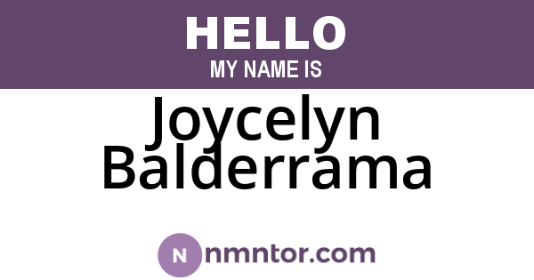 Joycelyn Balderrama