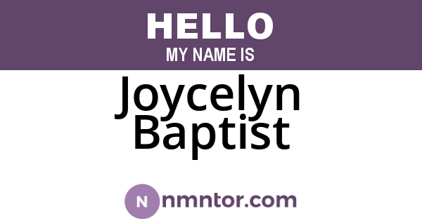 Joycelyn Baptist