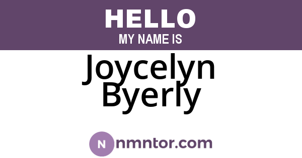 Joycelyn Byerly